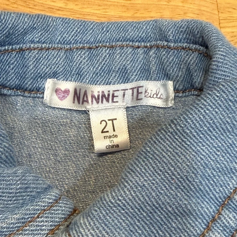Nannette Blue Denim Vest with Ruffle Accents
